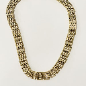 Vintage Napier Gold-tone Chainlink Choker Gold Plated Collar Necklace Signed Napier