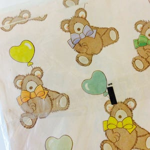 Teddy Bear vintage Papier d’emballage Rose Emballage Cadeau Emballage Papier Unisexe Baby Shower Cadeau Anniversaire Cadeau Papier Ours Animaux Ballons Roses