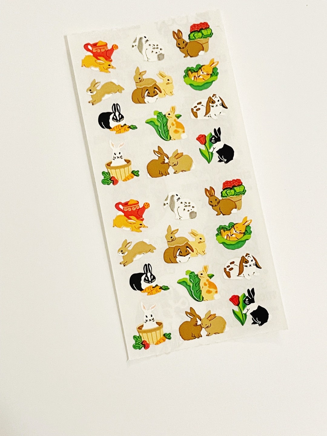Scrapbook Rabbit Sticker Vintage Bunny Rabbit Stickers: Scrapbooking & Crafting Supplies - Etsy