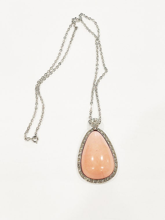 Buy Vintage Avon Pale Fire Coral Necklace Statement Large Tear