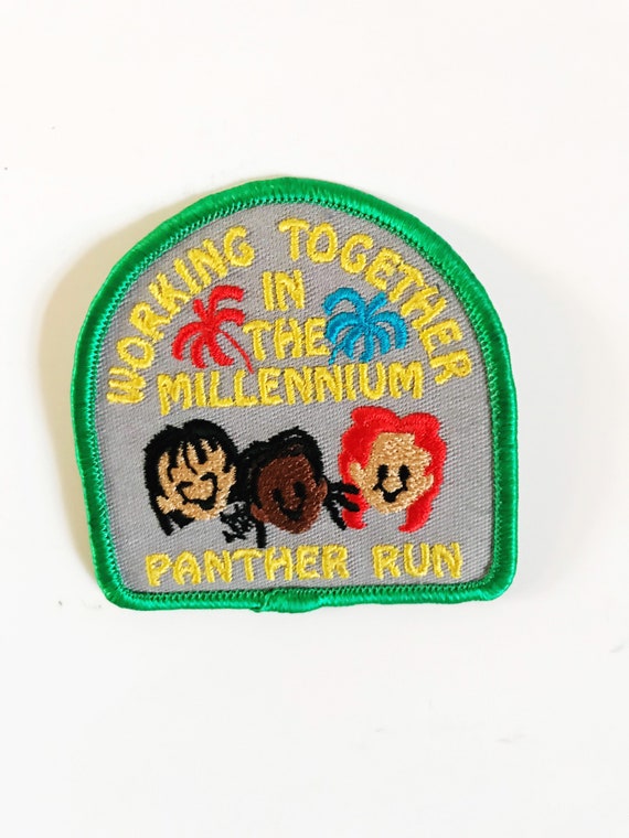 Girl Scout Patch Working Together In The Millenni… - image 1