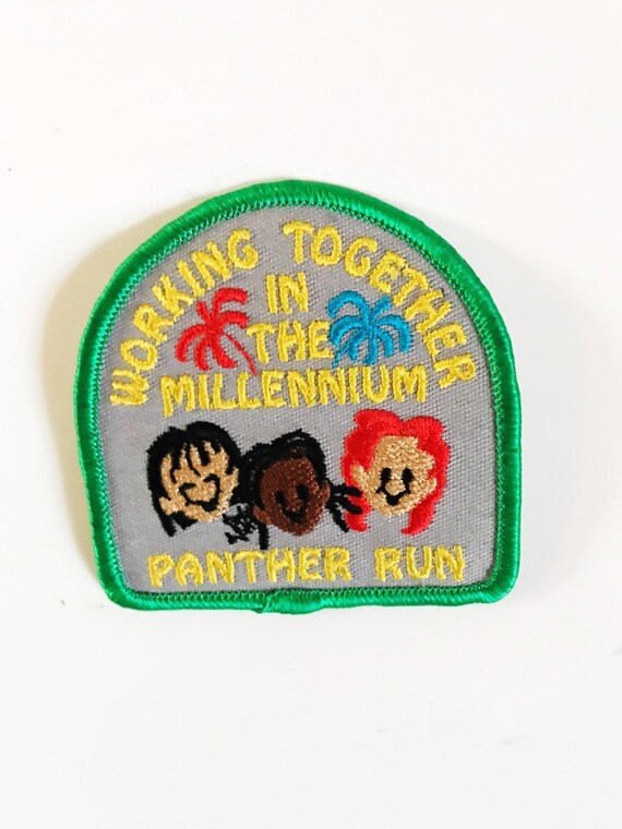 Girl Scout Patch Working Together In The Millenni… - image 2