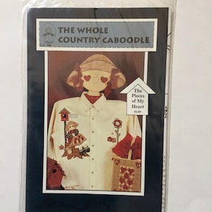 Scarecrow Applique Pattern Vintage The Whole Country Caboodle Pattern The Pieces of My Heart #149 Quilting Sewing Patterns Leanne Anderson