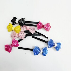 Polka Dot Bow Hair Clips Colorful Girls’ Hair Accessories Cute Bow Barrettes for Everyday Wear & Parties Vintage Hair Clips Y2K Hair Clip
