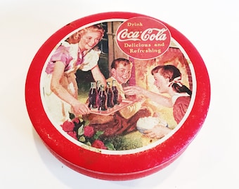 Lata vintage de Coca-Cola: decoración de cocina retro de 1992