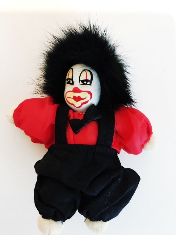 vintage porcelain clowns