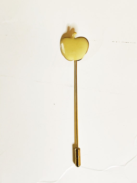 Vintage Enamel Apple Hat Stick Pin 1970's Milk Wh… - image 8