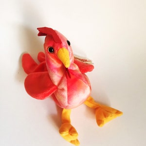 Ty Beanie Baby Strut The Rooster Rare Retired Vintage Strut the Rooster Bird 1996 Beanie Babies