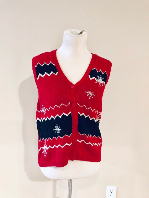 Winter Sweater Vest Ugly Christmas Sweater Vest Sk