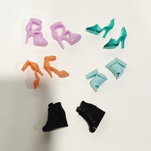 Barbie Shoes Barbie Heels Barbie Sneakers Tennis Shoes Fashion Shoes Clothing Shoe Lot DollHouse Toys Miniature Doll Accessories Toy