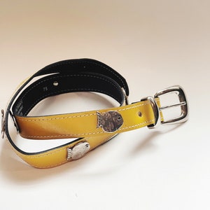 Bright Yellow Fish Belt Tropical Fish Women&#39;s Belt 1990s Fish Belt Made in France Vintage Belt Eclectic Retro Belt