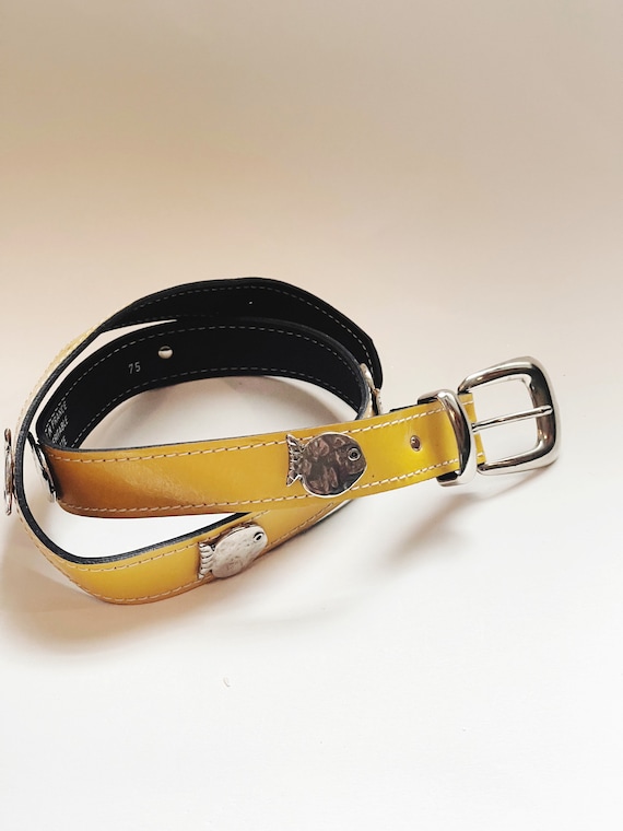 Bright Yellow Fish Belt Tropical Fish Women's Belt