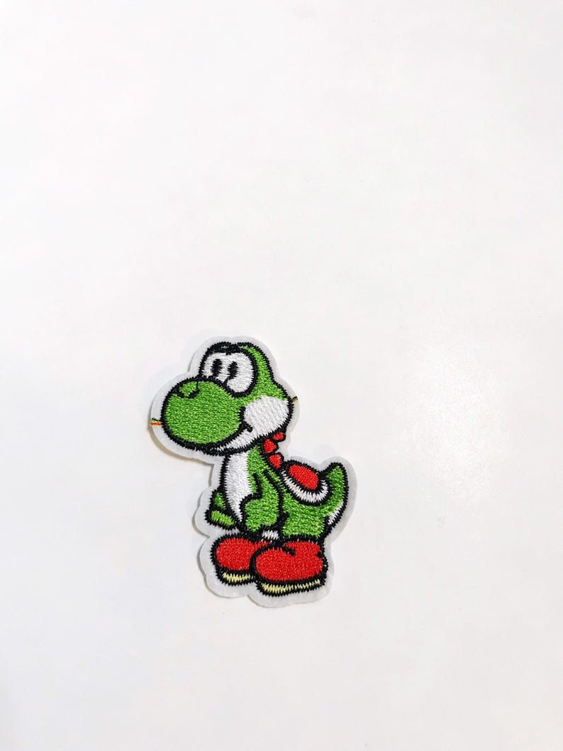 Nintendo Iron On Patch Applique Super Mario Brothers Inspired Video Game Sew On Patch DIY Costume Turtle Dinosaur image 8