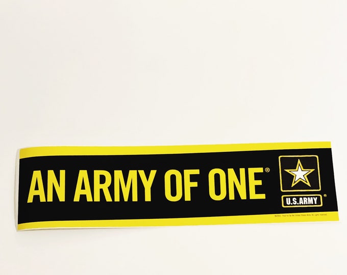 Fly Army Bumer Sticker US Army Decal Bumper Sticker an Army of One Military Bumper Stickers ...