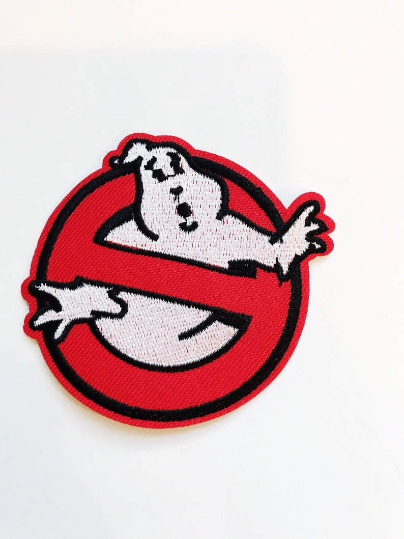 Ghost Busters Inspired Patch Iron On Sew on Embroidered Patch Appliqué Ghost Busters Movie Inspired Patch image 3