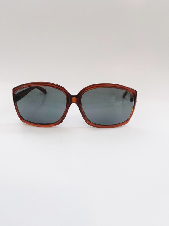 Retro Sunglasses Oversize Brown Frames Eyeglasses… - image 8