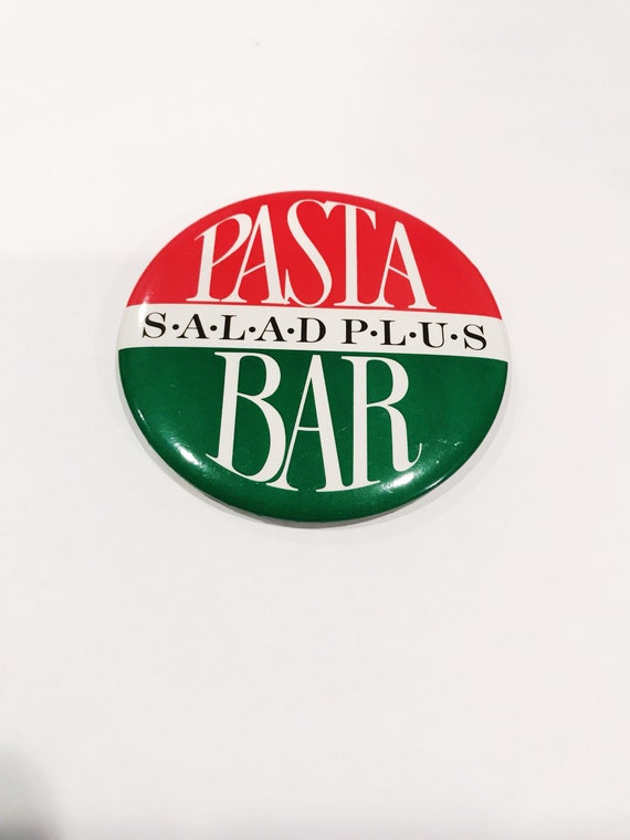 Pasta Bar Pin Back Button Sbarro Pizza Company Pi… - image 1