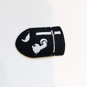 Nintendo Bullet Bill Patch Embroidered Iron On Sew On Badge Applique Costume Mario Kart Snes Mario World Super Mario Brothers Allstars