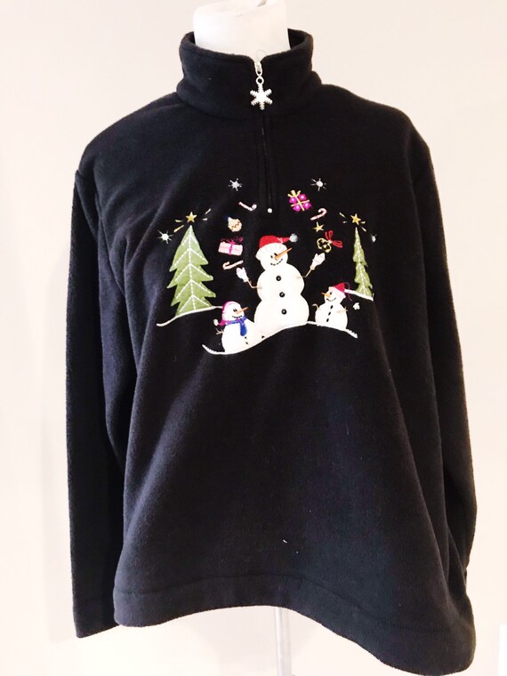 christmas fleece jacket