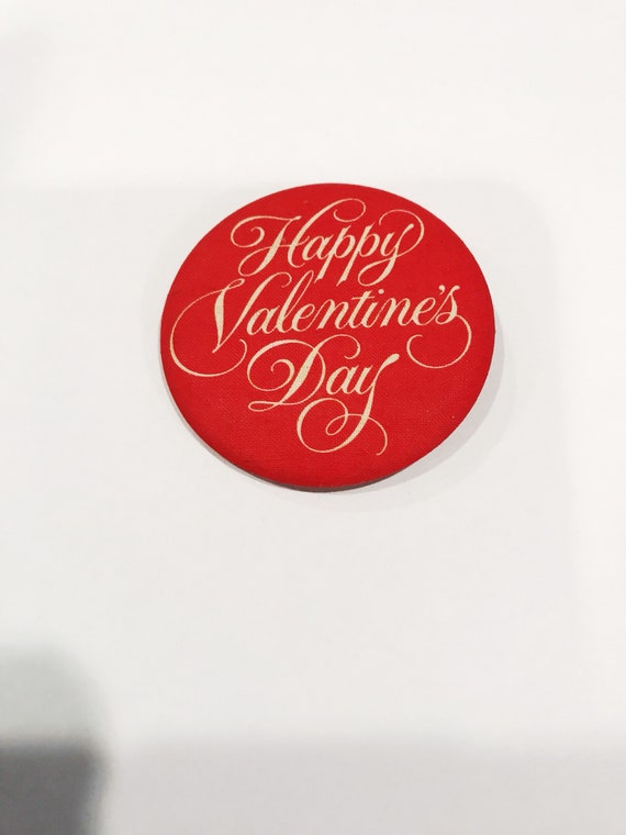 Vintage Hallmark Valentines Button Pin Happy Vale… - image 6