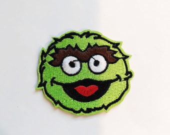Oscar the Grouch Trash Sesame Street Muppets Iron Sew On Patch Badge Appliqué Oscar the Grouch Trash Sesame Street Muppets Iron Sew On Patch Badge Appliqué