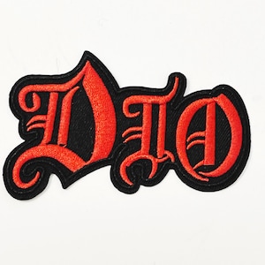 Dio-patch badge opstrijkbare patches muziek rock-n-roll heavy metal band nieuwigheid patch badge appliqué jas patch geborduurd logo patch DIY