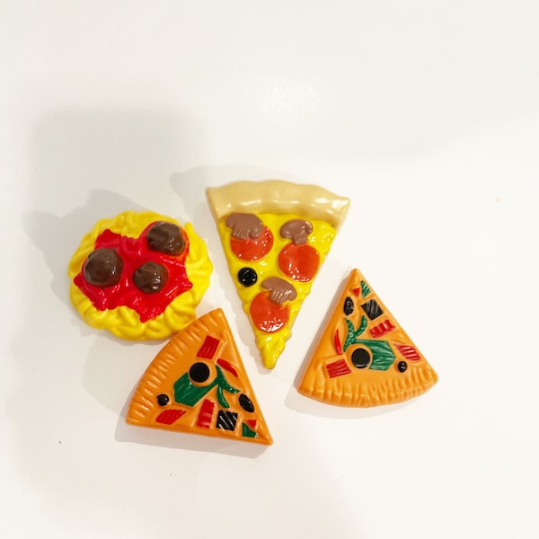 Fake Pizza Slices Plastic Pizza Slice Toys Pizza Lot Toy Pizza Pretend Play Food Kitchen Set Toy Faux Spaghetti Toy Italian Food Toy Lot