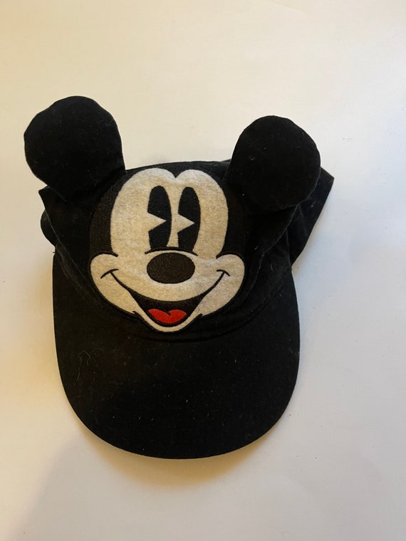 Mickey Ears Hat Black Baseball Cap Disney Kids Ba… - image 3