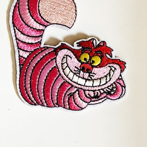 Cheshire Cat Patch, Alice in Wonderland, Iron-On Patch, Disney Patch, Jacket Patch, Patch for Jacket, DIY Sew On Character Patch
