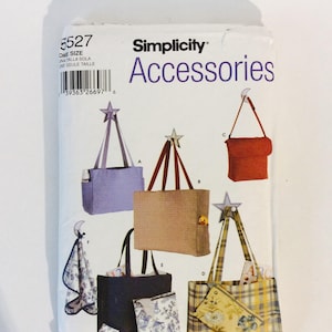 Simplicity 5527 Diaper Bag Pattern Moms Accessory Handbag Purse New Mother Changing Pad Sewing Mommy Tote Bag Carry On Luggage Shopping Bags