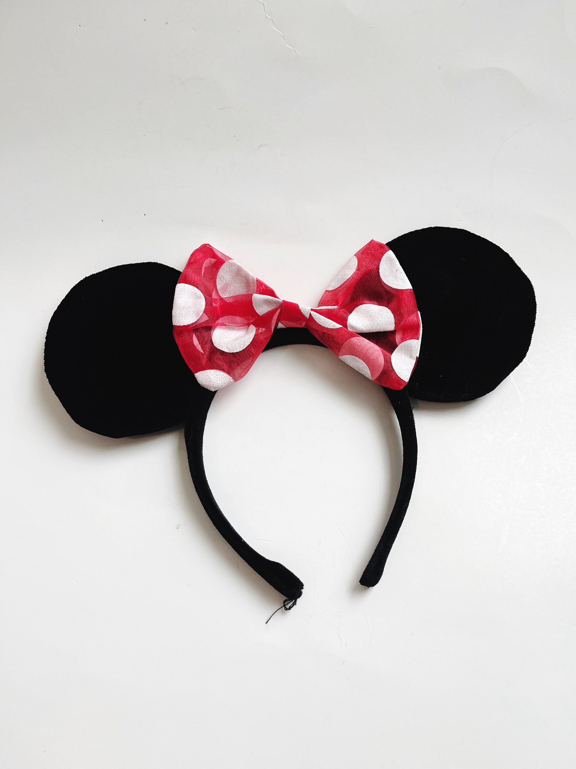 Kids Girls Candy Red Sequin Bow Mickey Mouse Hair Headband for Cosplay Disney Minnie Mouse Girl main image 3