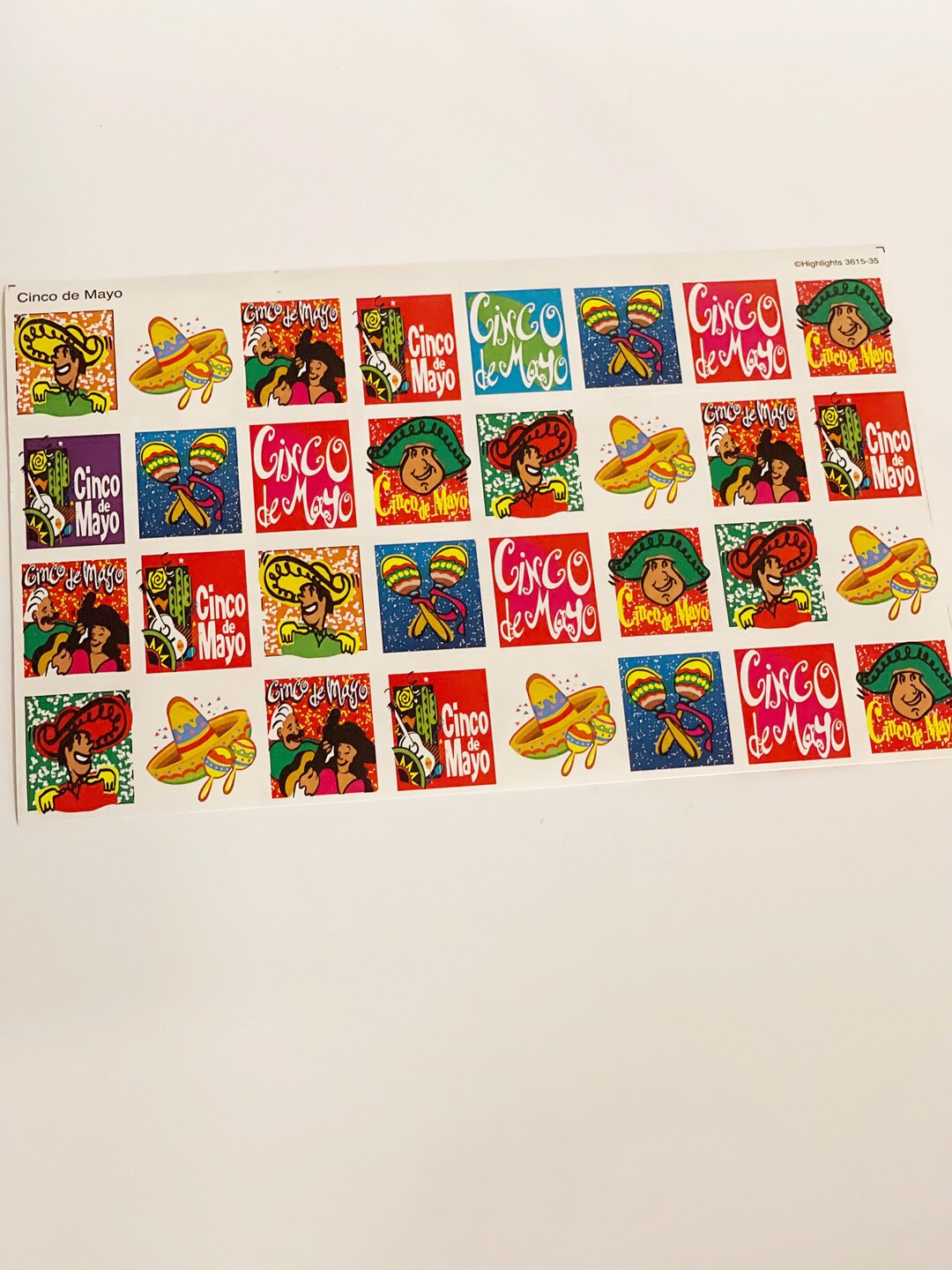 Vintage Cinco De Mayo Stickers: 1990s Scrapbook Crafts (36 Ct) - Etsy