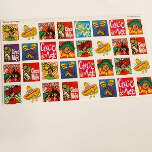 Cinco De Mayo Stickers vintage Stickers Highlights 1990's 90s Stickers Scrapbooking Craft Supplies Card Making Papeterie
