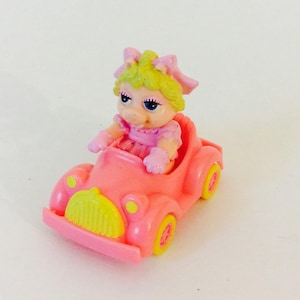 Miss Piggy Toy McDonald&#39;s Happy Meal Vintage 1986 Muppet Babies Kids Meal Fastfood Toys Vtg 1980s Muppets