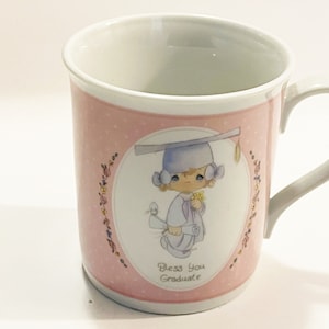 Vintage Precious Moments Bless You Graduate Porcelain Mug Enesco Collection 1991 Vintage