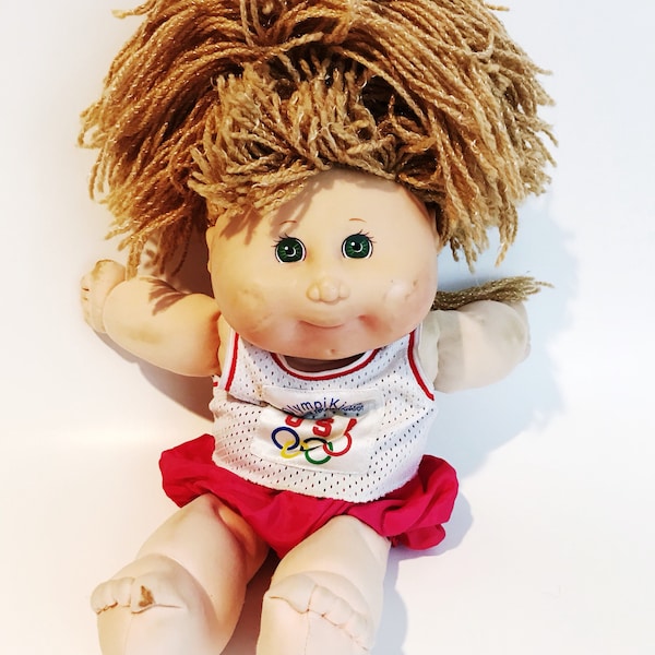 Cabbage Patch Doll  Olympikids USA Olympics Olympian Doll Olympic CPK Dolls Vintage Toys Official Team Mascot CP Baby Collectible Dolls