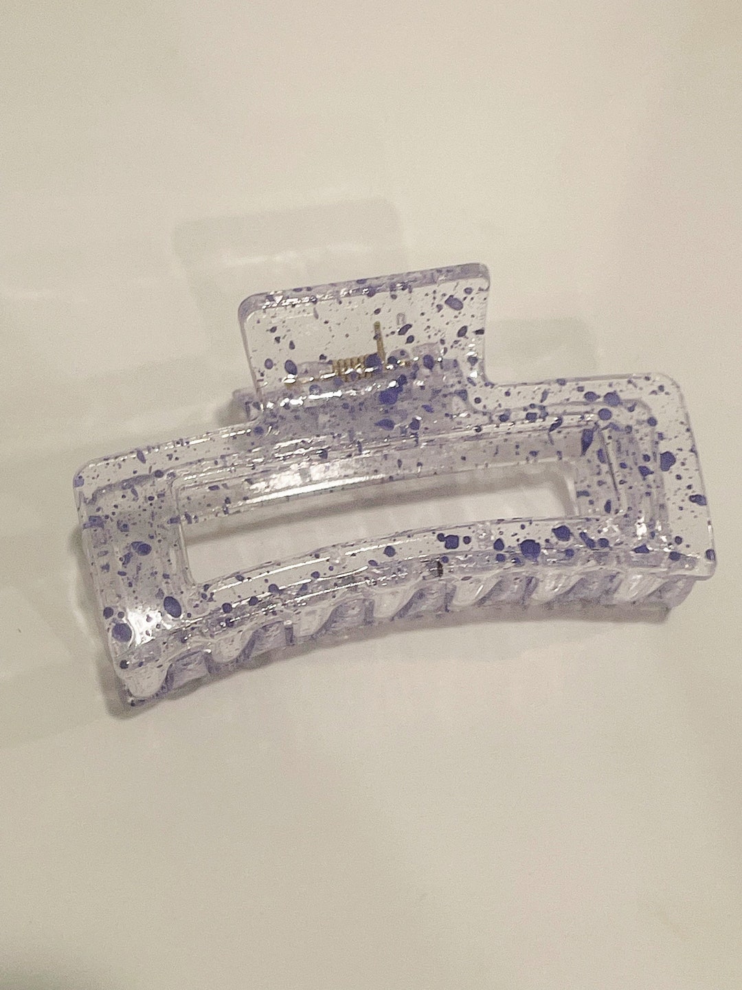 Purple Hair Claw Clear Hair Claw Clip Hair Clip Retro Hair Clamp