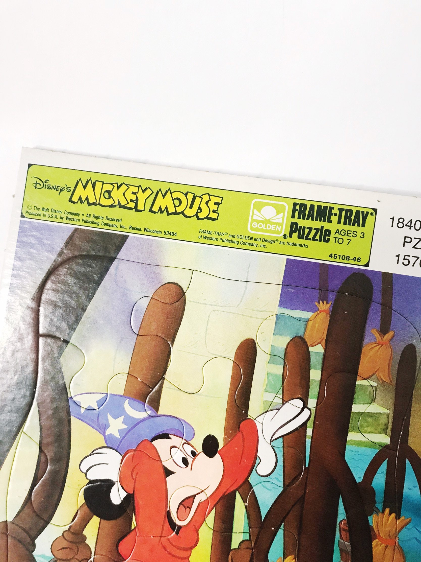 Vintage Mickey Mouse Fantasia Puzzle: 1970s Disneyland Souvenir - Etsy