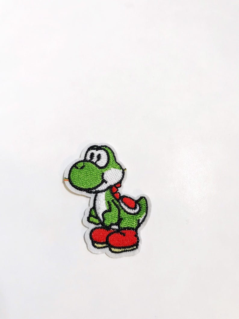 Nintendo Iron On Patch Applique Super Mario Brothers Inspired Video Game Sew On Patch DIY Costume Turtle Dinosaur image 2