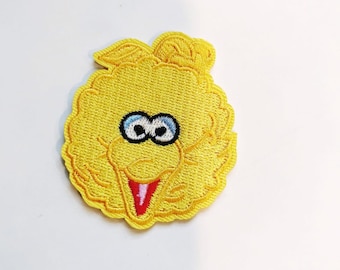 Big Bird Patch Iron on Patch Sew on Patches Embroidered Badge Character Educational DIY Applique