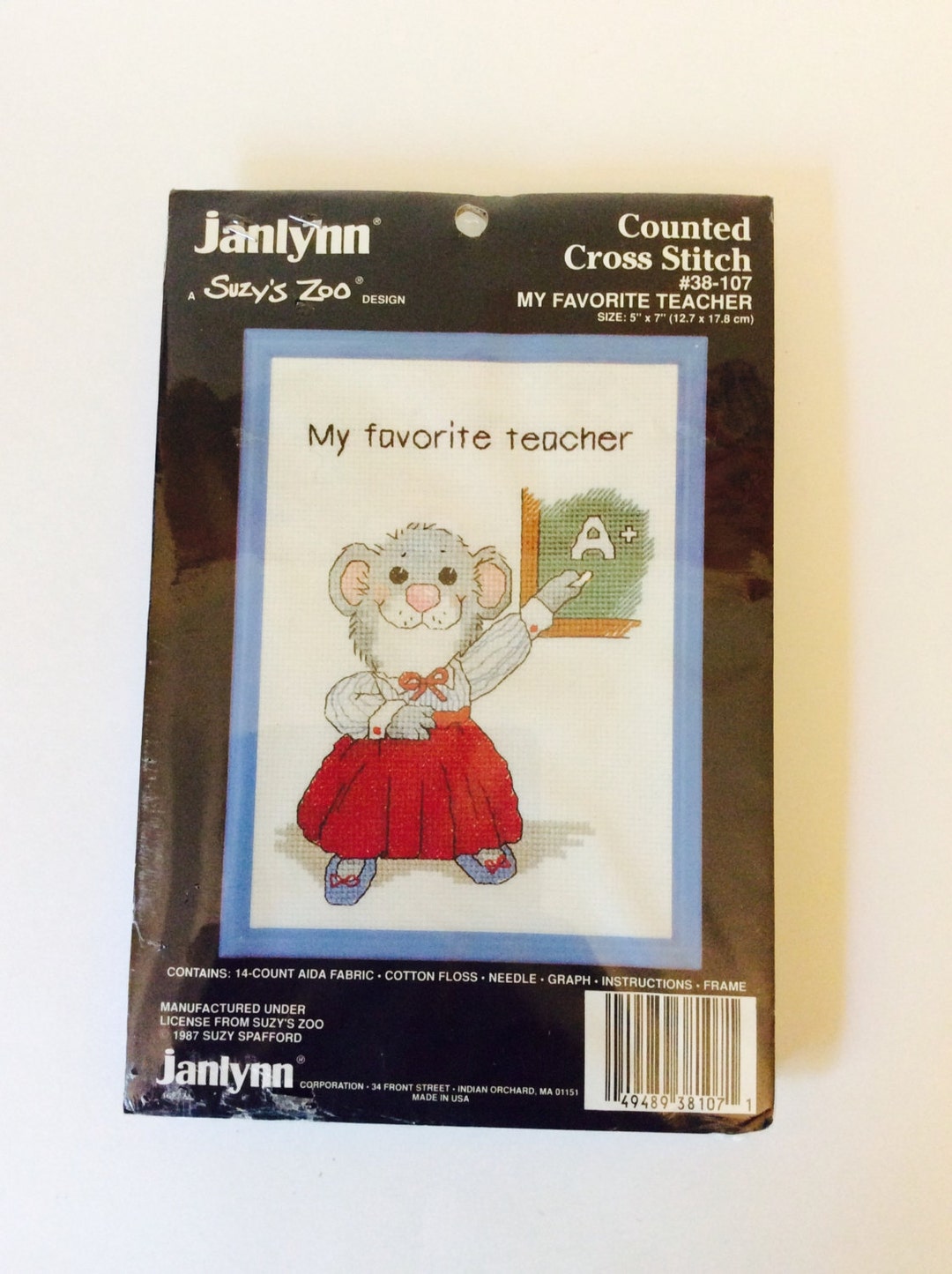 Suzy's Zoo Mouse Crossstitch Pattern Embroidery Kit Etsy