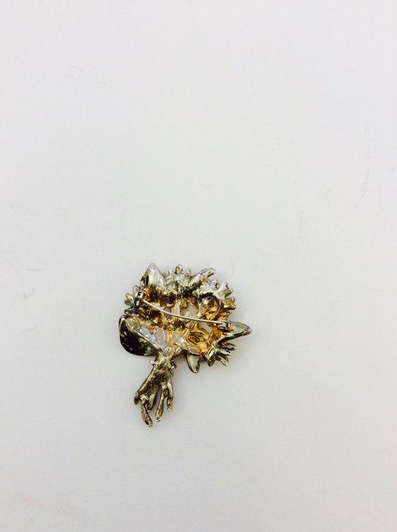 Vintage Floral Bouquet Pin Colorful Bouquet of Fl… - image 4