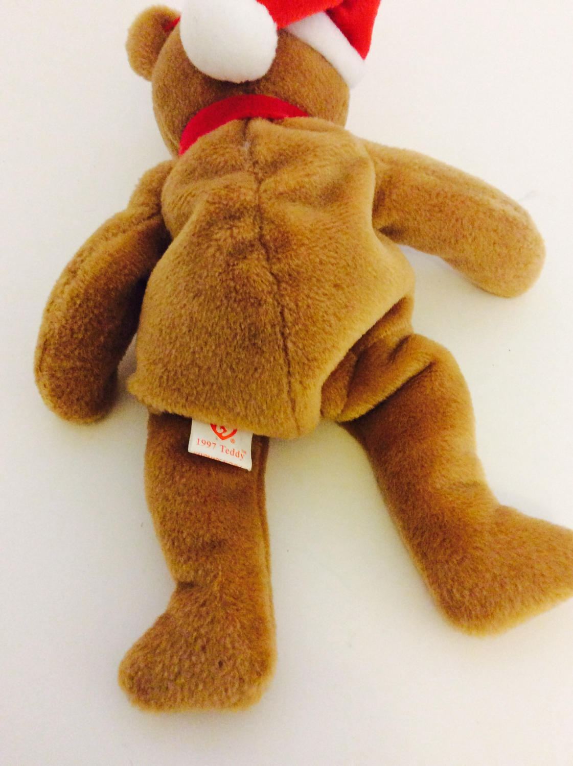 Ty Beanie Baby 1997 Holiday Teddy Santa Christmas Bear Style