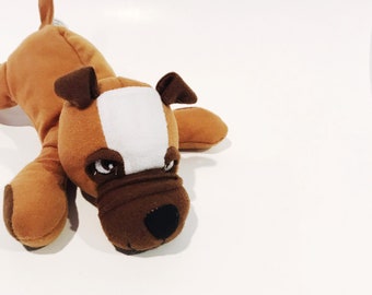 ヴィンテージ フロッピー フレンズ 犬 ぬいぐるみ ブルドッグ ブルー