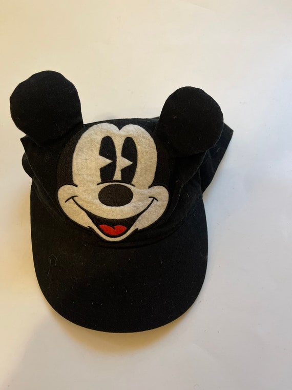 Mickey Ears Hat Black Baseball Cap Disney Kids Ba… - image 6