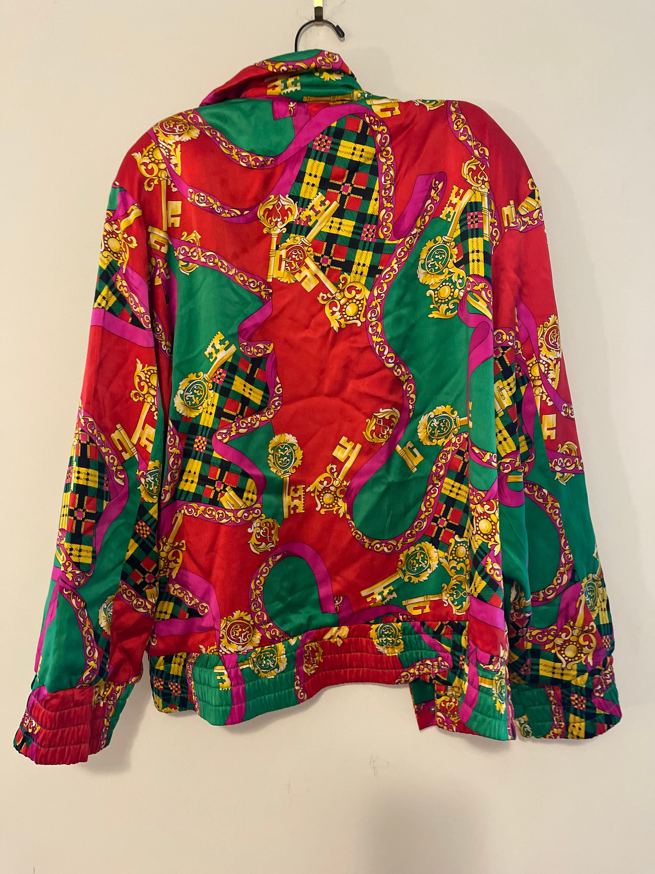 Vintage 90s Print Silk Jacket Saks Fifth Avenue Peter Nygard Vintage 90s Print Silk Jacket Saks Fifth Avenue Peter Nygard