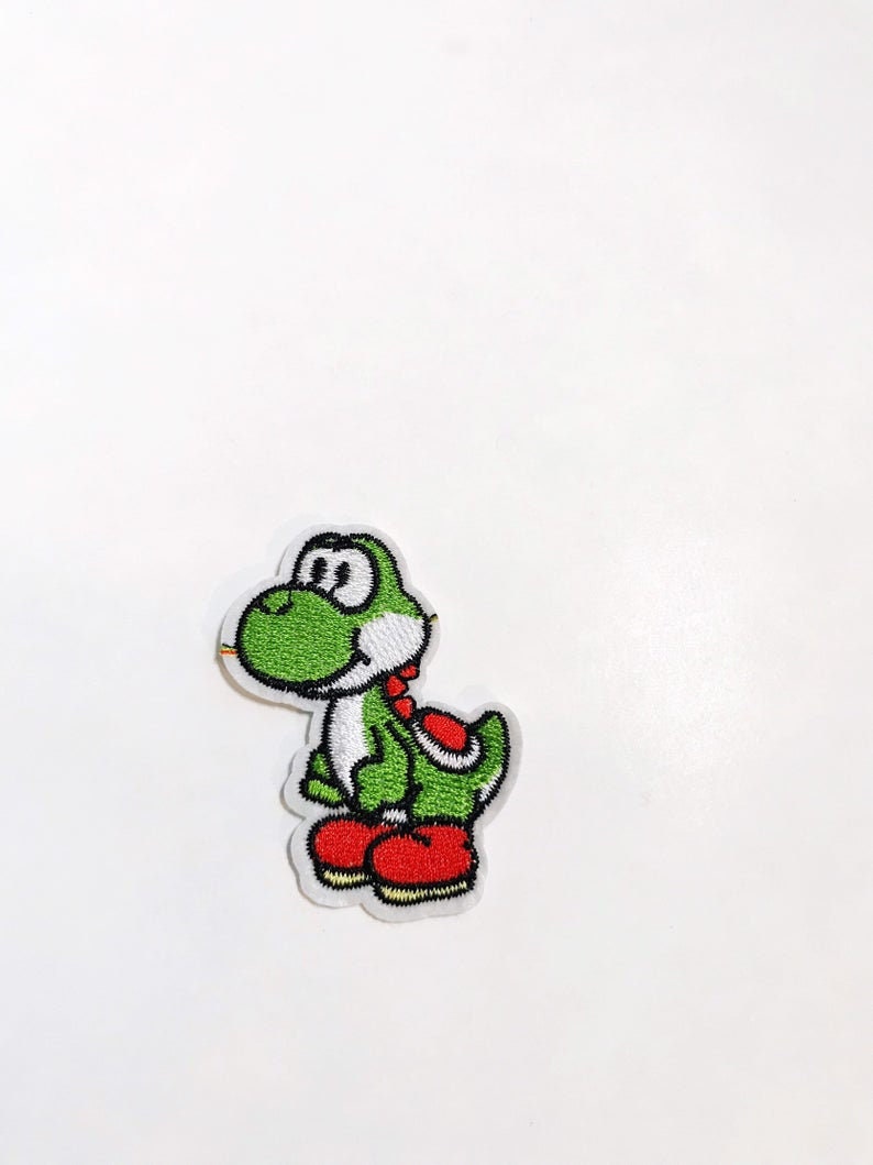 Nintendo Iron On Patch Applique Super Mario Brothers Inspired Video Game Sew On Patch DIY Costume Turtle Dinosaur image 3