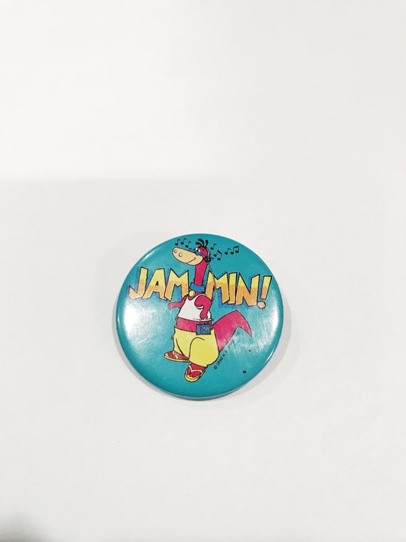 Vintage Flintstones Pin Jammin Dino Pinback  Purp… - image 6