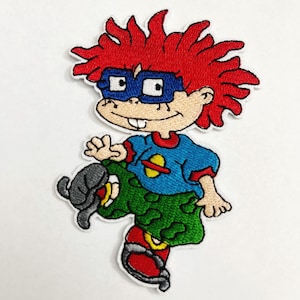 Chuckie Patch Kid Patch Personaggio Patch Iron On Novità Patch Distintivo Applique Animazione Patch Giacca Patch Ricamata