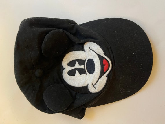 Mickey Ears Hat Black Baseball Cap Disney Kids Ba… - image 2